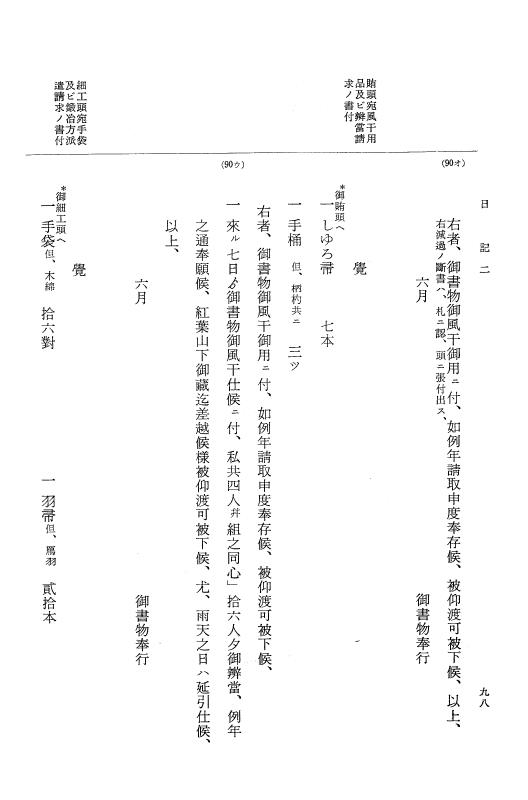 『大日本近世史料』 幕府書物方日記 4 享保７年～同８年 p.98