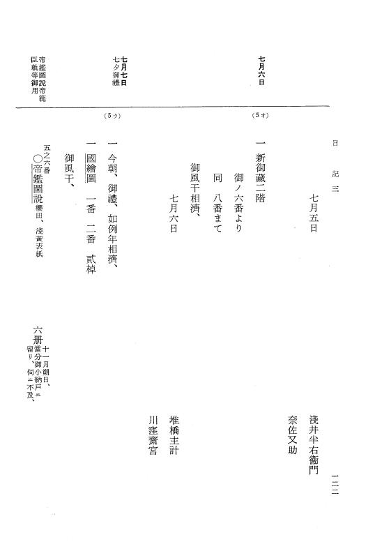 『大日本近世史料』 幕府書物方日記 4 享保７年～同８年 p.122