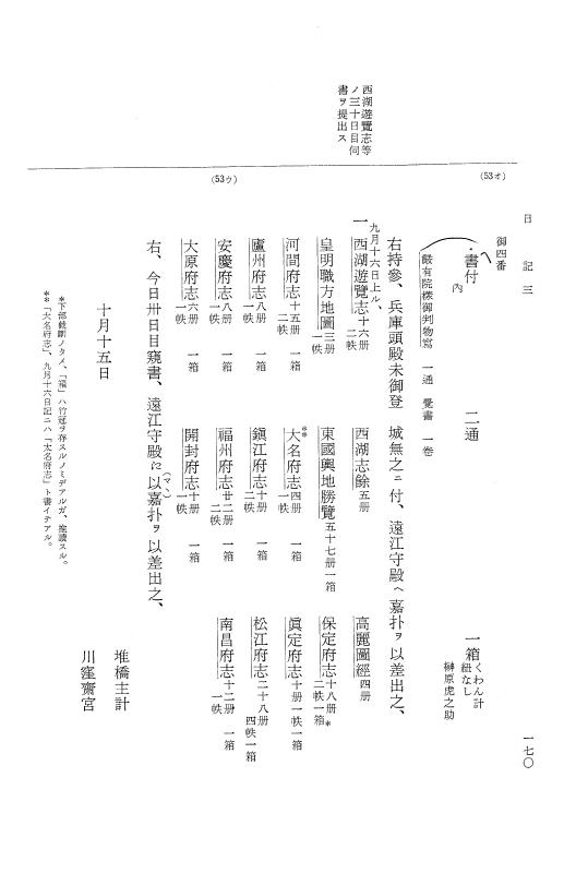 『大日本近世史料』 幕府書物方日記 4 享保７年～同８年 p.170