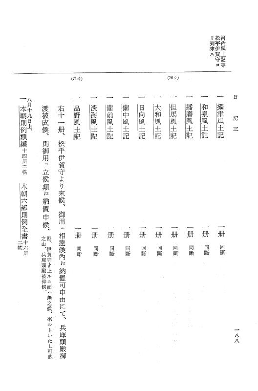 『大日本近世史料』 幕府書物方日記 4 享保７年～同８年 p.188