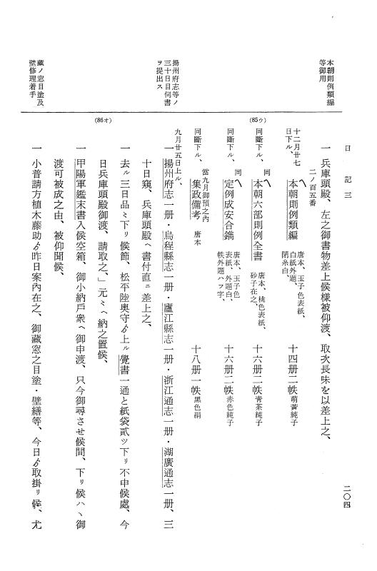 『大日本近世史料』 幕府書物方日記 4 享保７年～同８年 p.204