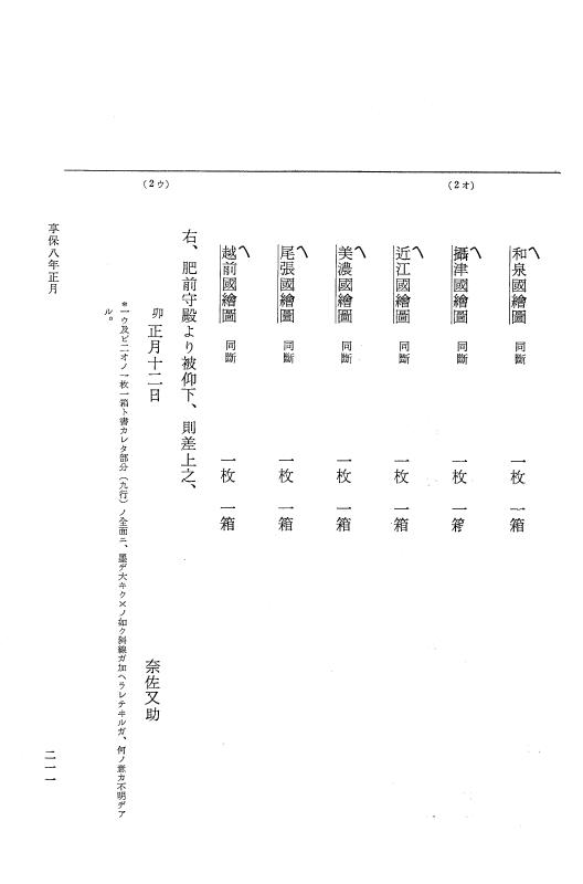 『大日本近世史料』 幕府書物方日記 4 享保７年～同８年 p.211
