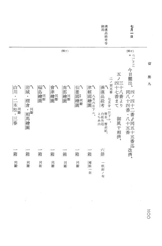 『大日本近世史料』 幕府書物方日記 4 享保７年～同８年 p.300