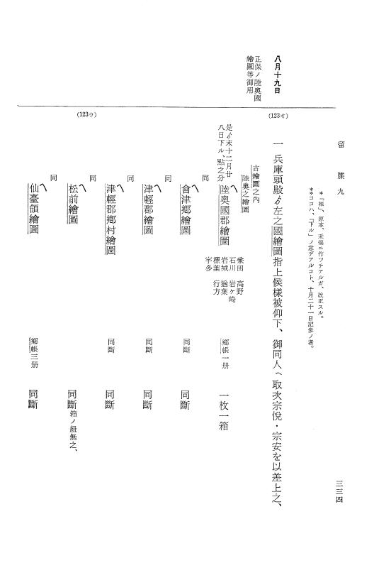 『大日本近世史料』 幕府書物方日記 4 享保７年～同８年 p.334