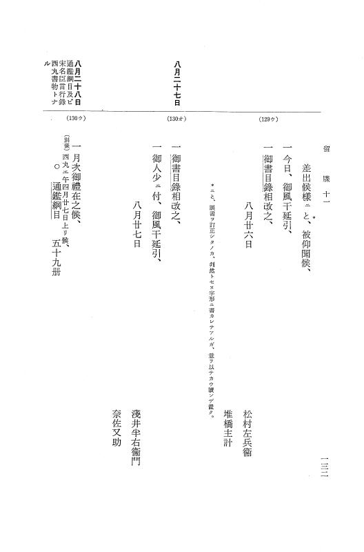 『大日本近世史料』 幕府書物方日記 6 享保１１年～同１２年 p.132