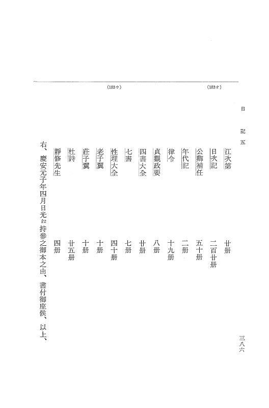 『大日本近世史料』 幕府書物方日記 6 享保１１年～同１２年 p.385