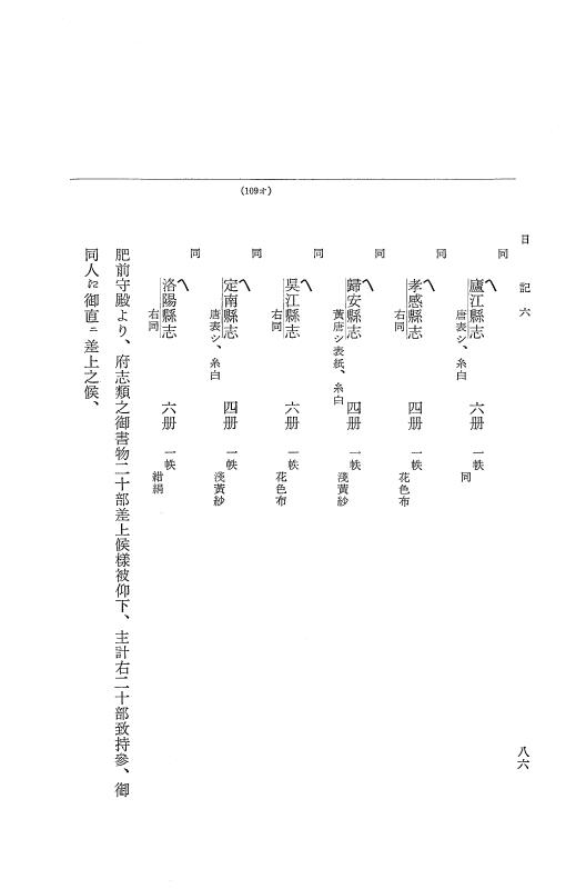 『大日本近世史料』 幕府書物方日記 7 享保１３年・附御書物方年譜覚書 p.86