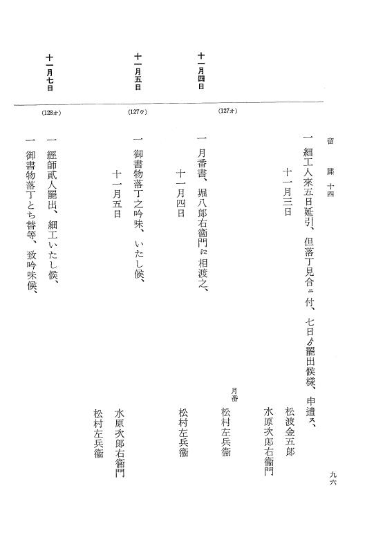 『大日本近世史料』 幕府書物方日記 9 享保１６年 p.96