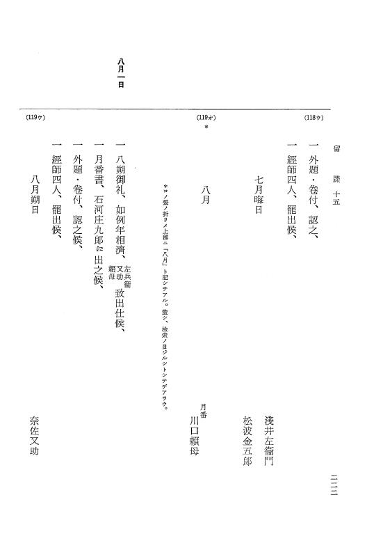『大日本近世史料』 幕府書物方日記 9 享保１６年 p.221