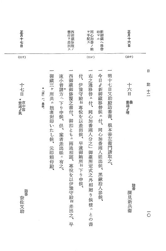 『大日本近世史料』 幕府書物方日記 13 元文２年 p.10