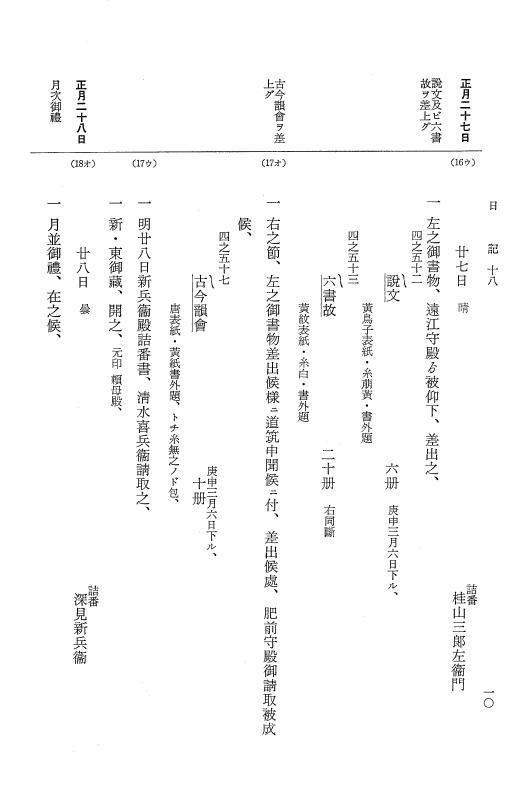 『大日本近世史料』 幕府書物方日記 16 元文５年 p.10