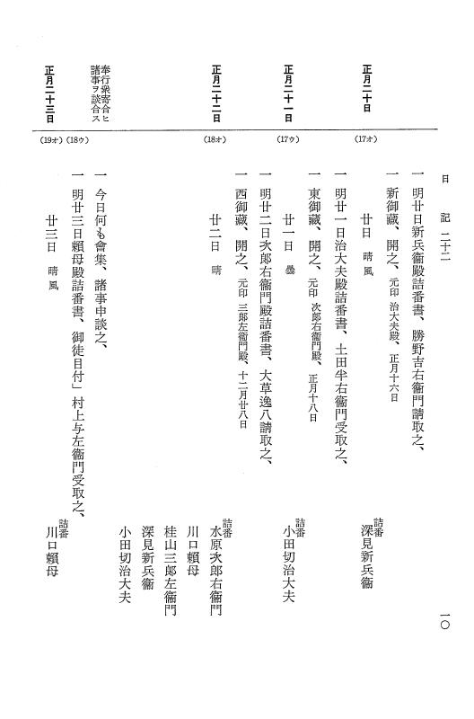 『大日本近世史料』 幕府書物方日記 17 寛保２年 p.10