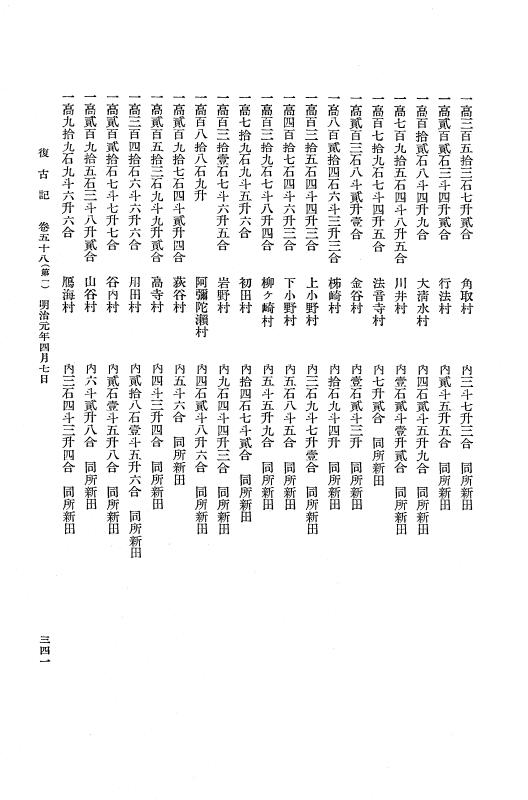 『復古記』 復古記 3 明治元年3月19日 - 明治元年4月23日 p.341