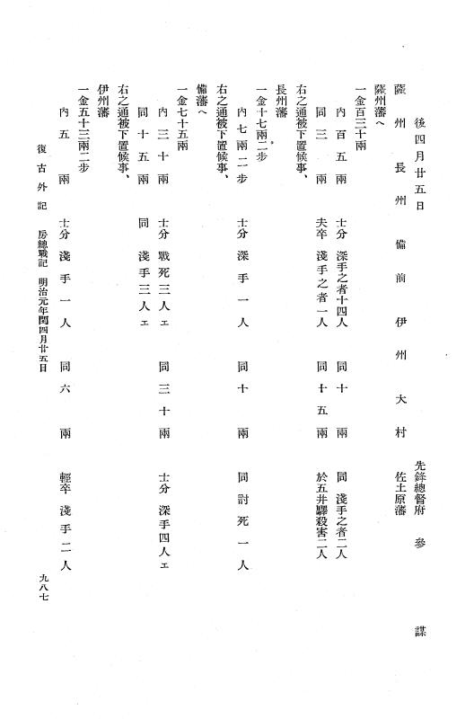 『復古記』 復古記 10 外記稿本 東海道戦記，房総戦記 p.986